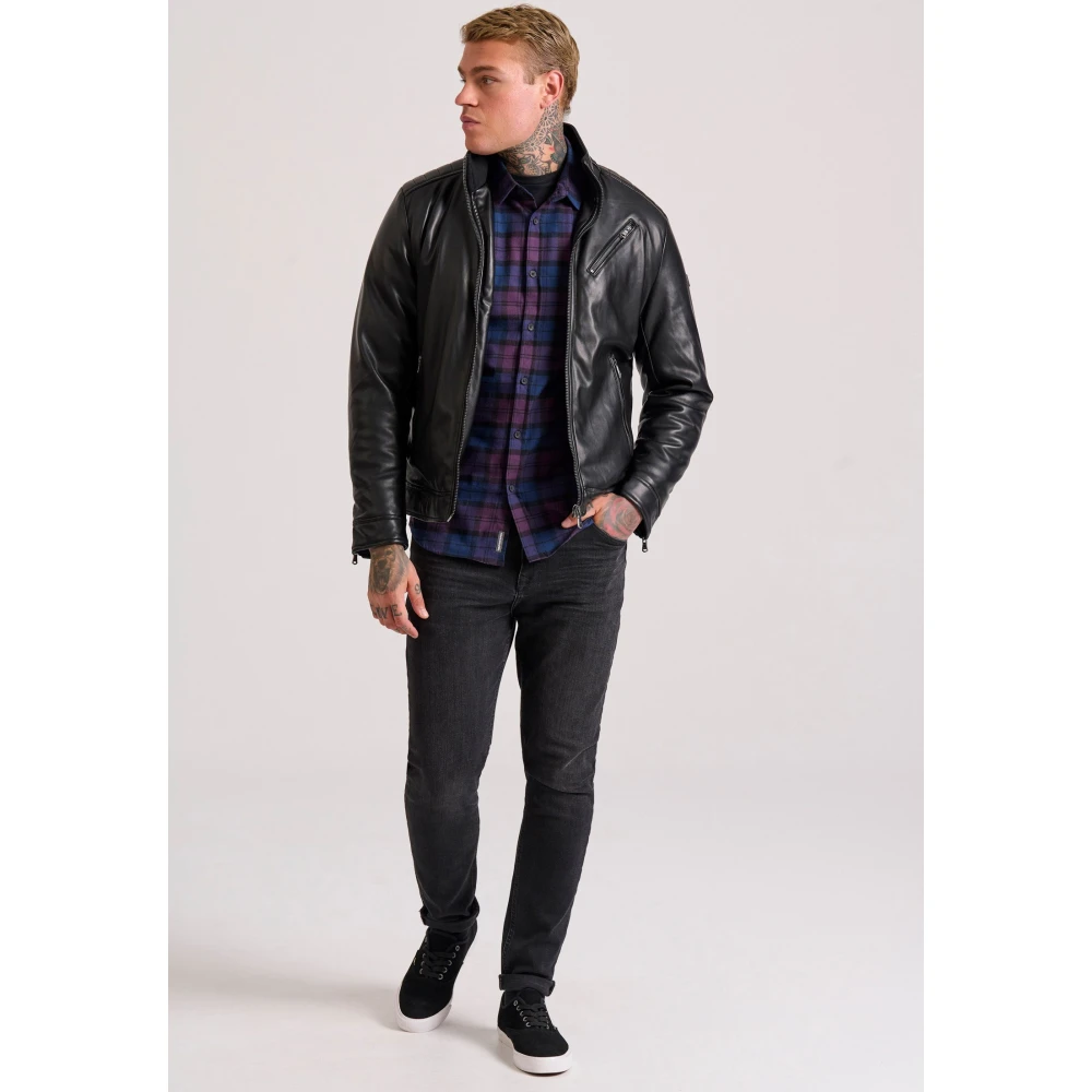 FUNKY BUDDHA Biker μπουφάν από οικολογικό δέρμα (PU)
