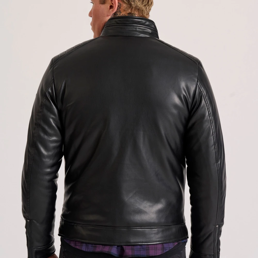 FUNKY BUDDHA Biker μπουφάν από οικολογικό δέρμα (PU)