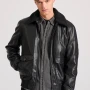 FUNKY BUDDHA Bomber jacket από οικολογικό δέρμα (PU)