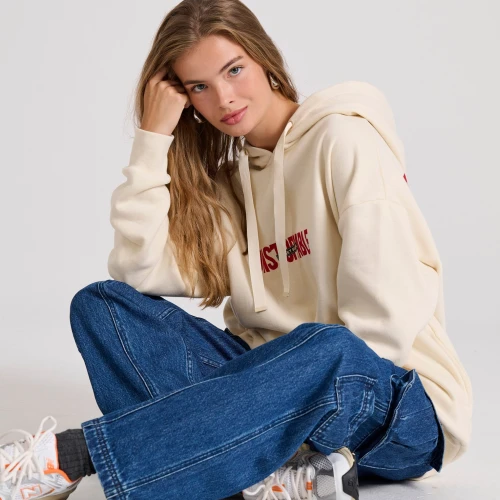FUNKY BUDDHA Cargo denim παντελόνι με ελαστική μέση