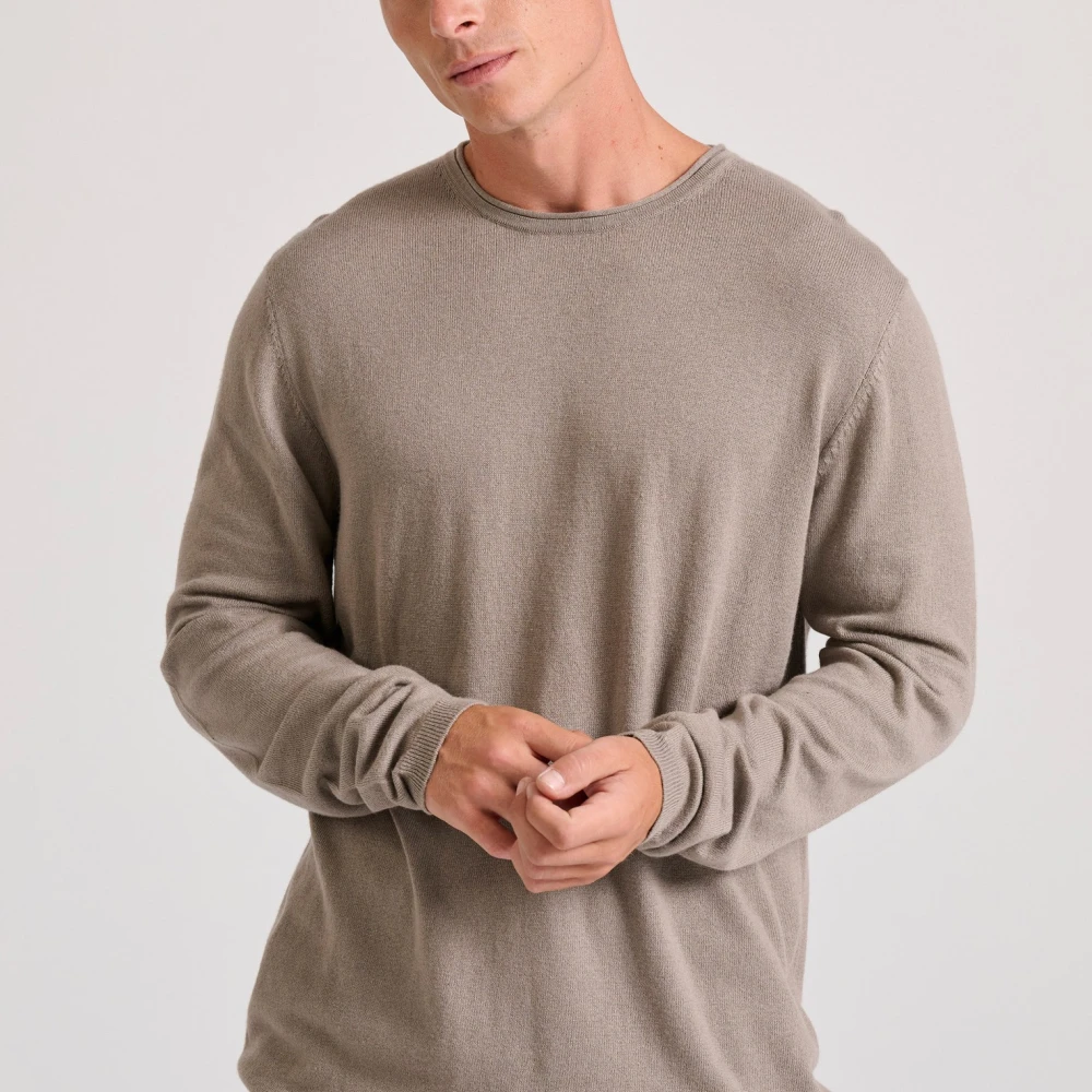 FUNKY BUDDHA Casual πλεκτή μπλούζα με μίξη από μαλλί και κασμίρ