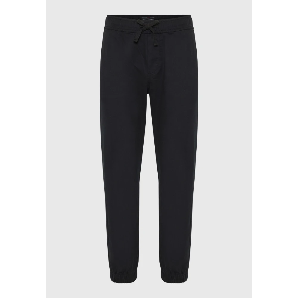FUNKY BUDDHA Chino jogger παντελόνι σε micro ζακάρ ύφανση