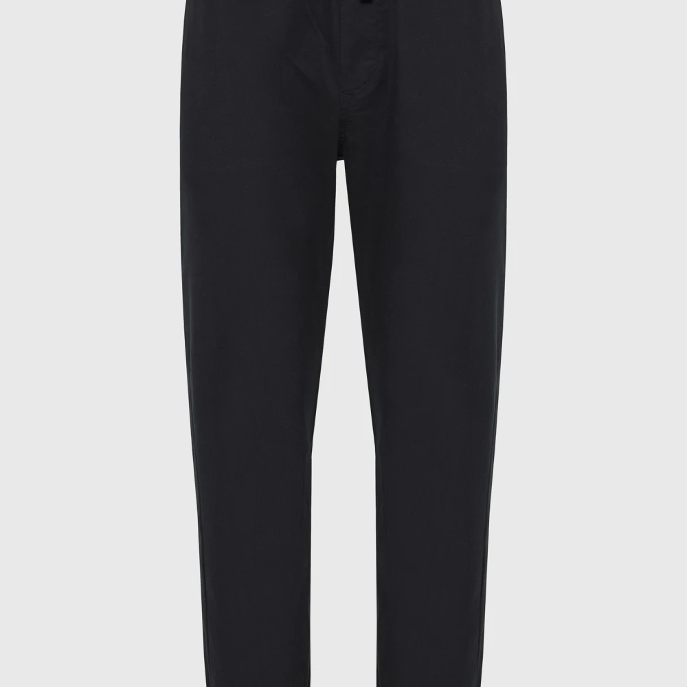 FUNKY BUDDHA Chino jogger παντελόνι σε micro ζακάρ ύφανση