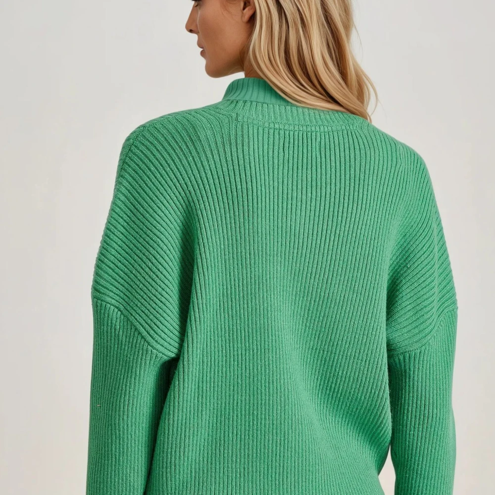 FUNKY BUDDHA Cropped πλεκτή μπλούζα με βισκόζη