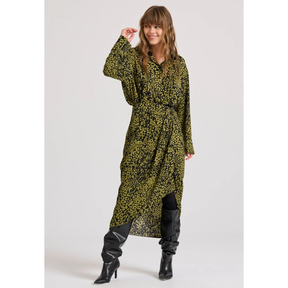 FUNKY BUDDHA Cropped πουκάμισο με all over τύπωμα