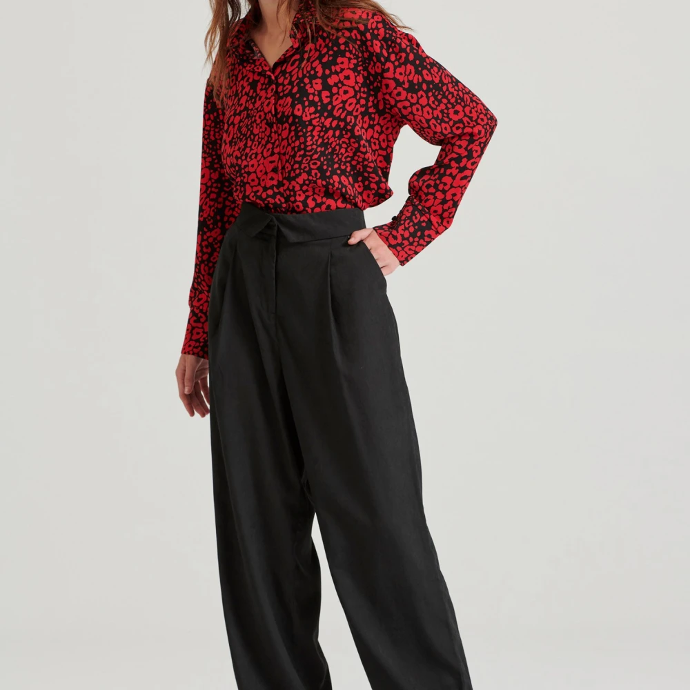 FUNKY BUDDHA Cropped πουκάμισο με all over τύπωμα