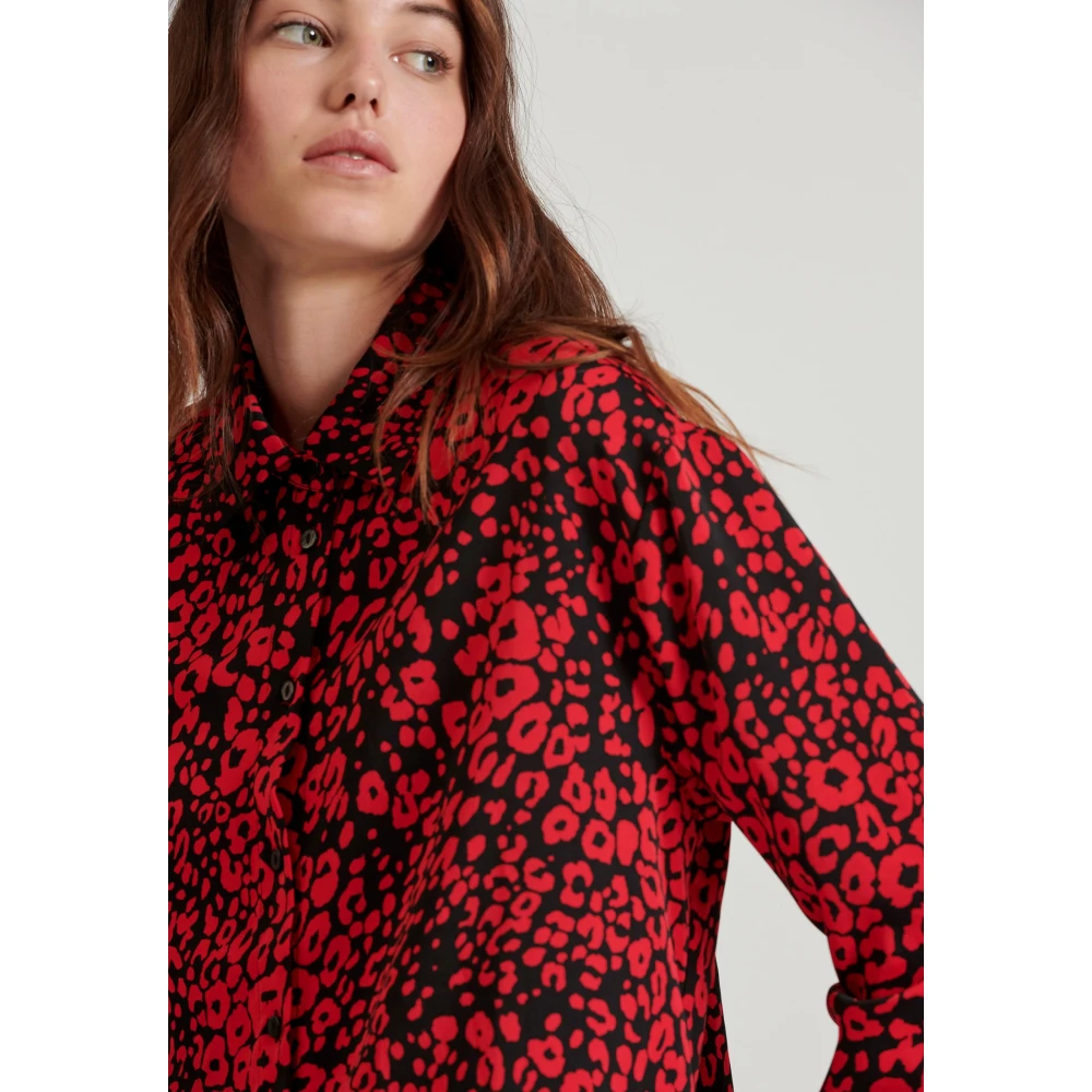 FUNKY BUDDHA Cropped πουκάμισο με all over τύπωμα