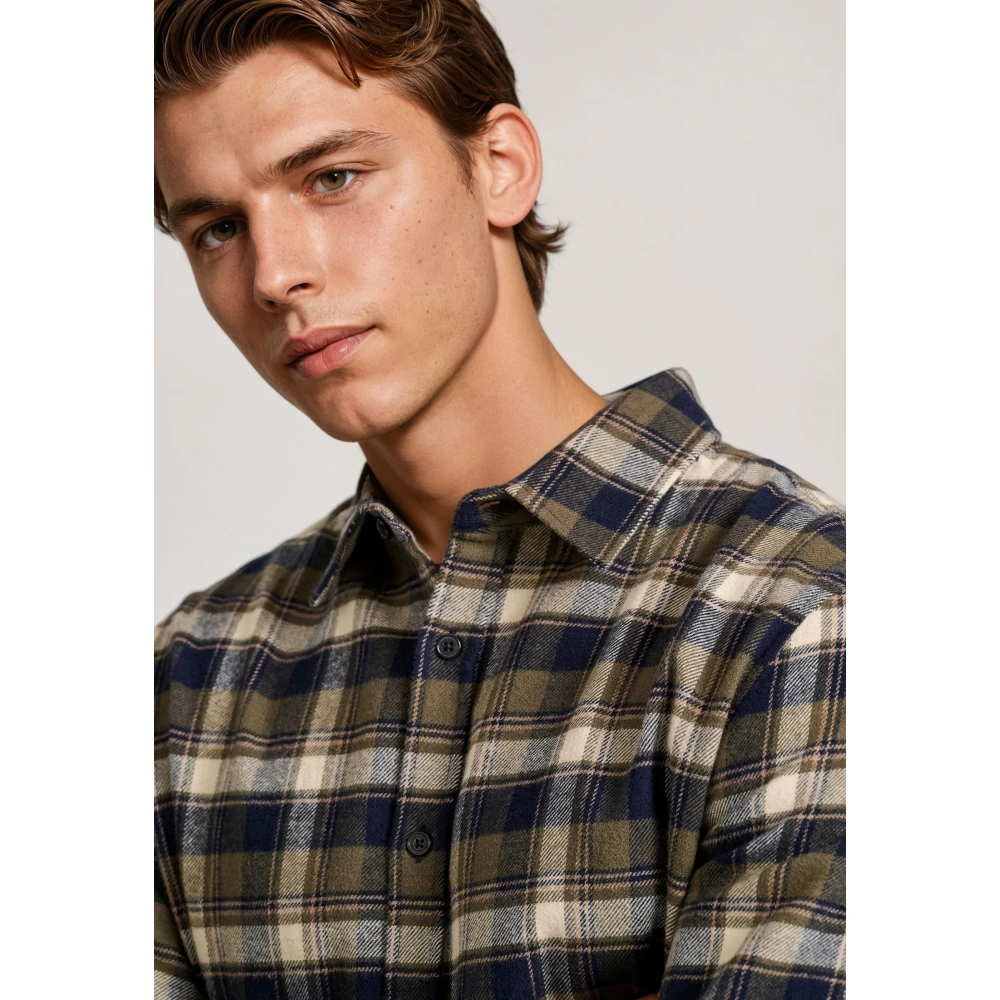 FUNKY BUDDHA Flannel καρό πουκάμισο