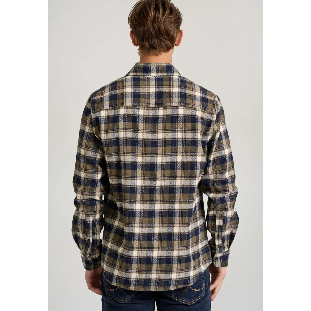 FUNKY BUDDHA Flannel καρό πουκάμισο