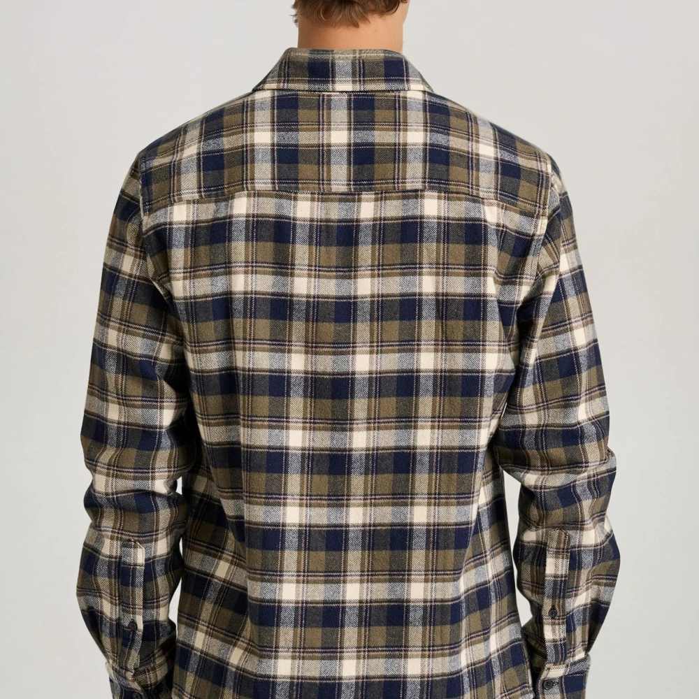 FUNKY BUDDHA Flannel καρό πουκάμισο
