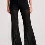 FUNKY BUDDHA Flare fit παντελόνι σε βελουτέ ύφασμα με pattern