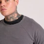 FUNKY BUDDHA Garment dyed t-shirt με raw edges