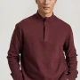 FUNKY BUDDHA Half-zip πλεκτή μπλούζα με πατιλέτα