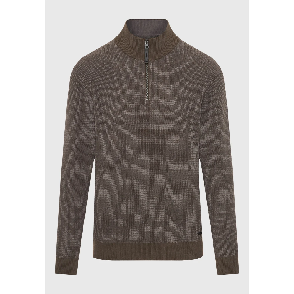 FUNKY BUDDHA Half-zip πουλόβερ με ψηλή λαιμόκοψη