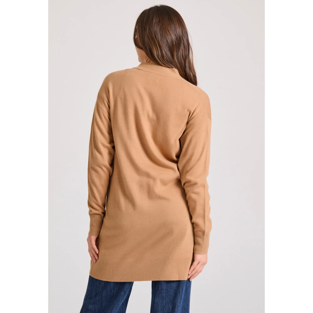 FUNKY BUDDHA Loose fit cashmere blend πλεκτή ζακέτα