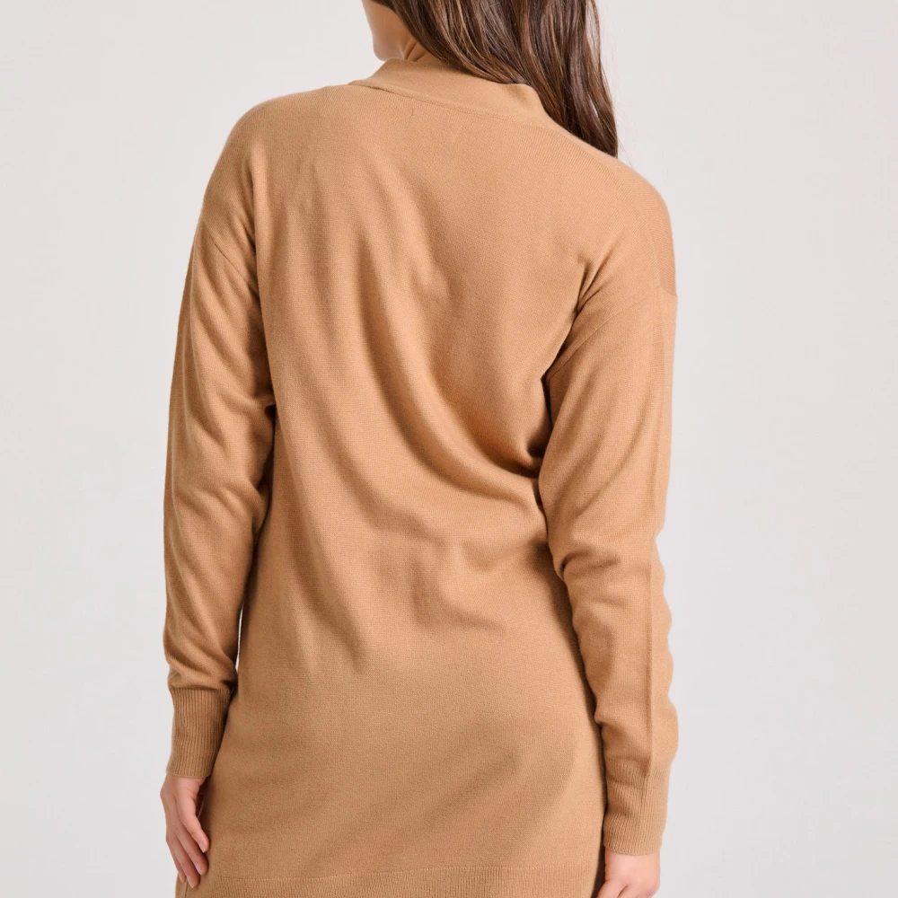 FUNKY BUDDHA Loose fit cashmere blend πλεκτή ζακέτα