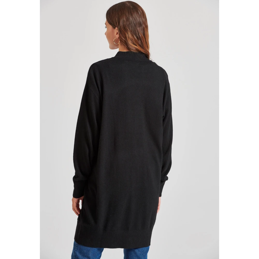FUNKY BUDDHA Loose fit cashmere blend πλεκτή ζακέτα