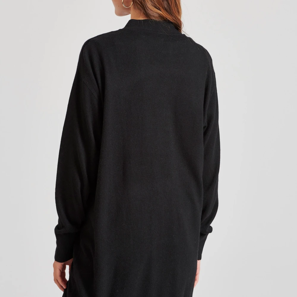 FUNKY BUDDHA Loose fit cashmere blend πλεκτή ζακέτα