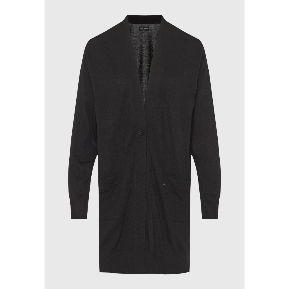 FUNKY BUDDHA Loose fit cashmere blend πλεκτή ζακέτα