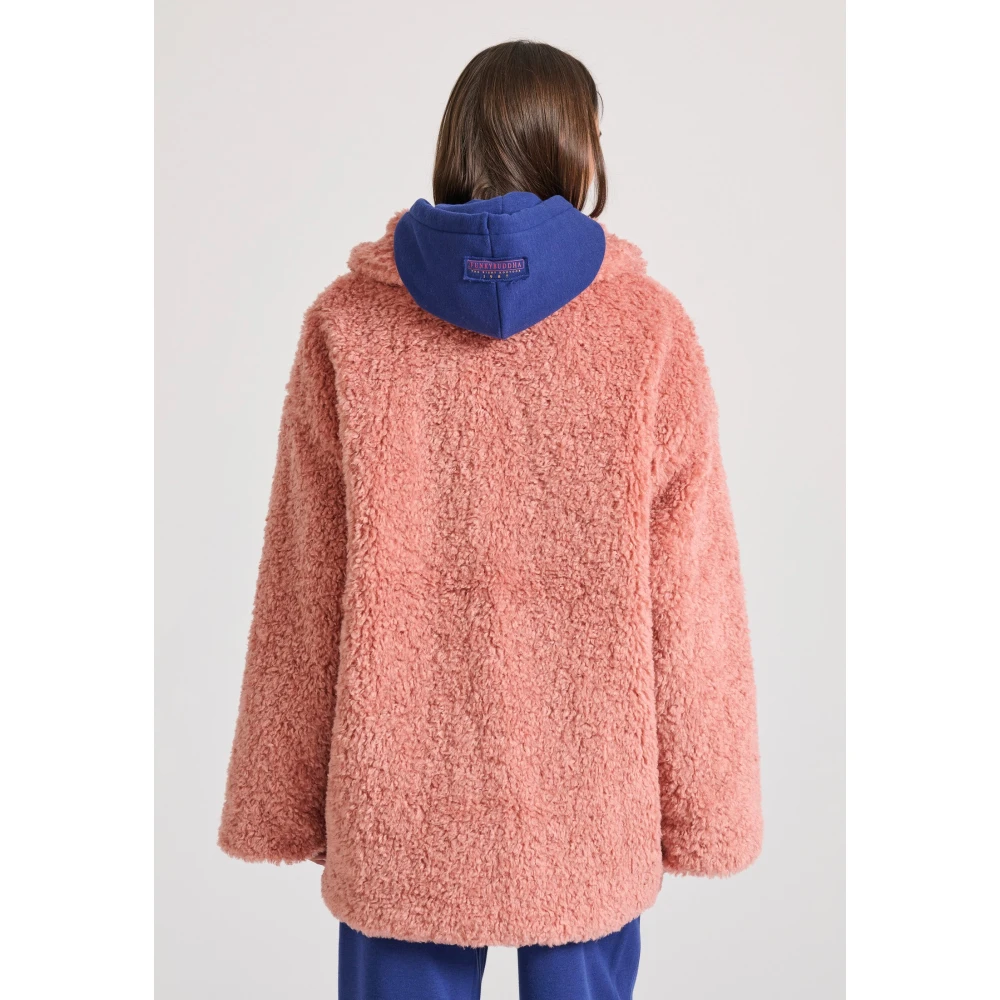 FUNKY BUDDHA Loose fit faux fur jacket