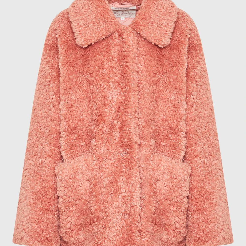 FUNKY BUDDHA Loose fit faux fur jacket