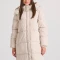 FUNKY BUDDHA Loose fit μακρύ puffer μπουφάν με αποσπώμενη κουκο