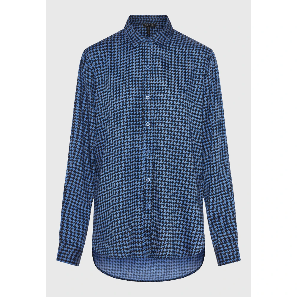 FUNKY BUDDHA Loose fit μακρύ καρό πουκάμισο