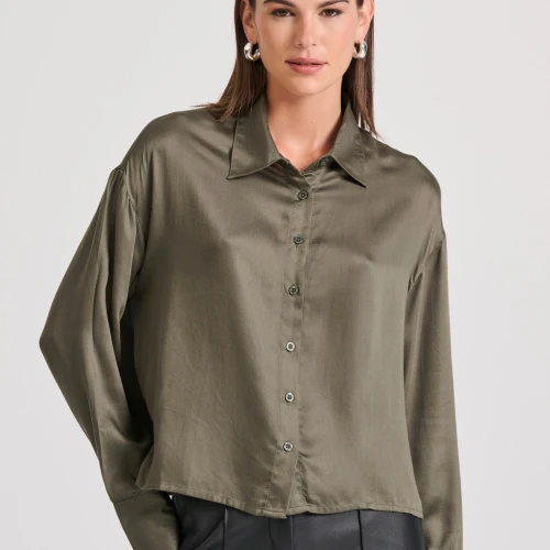 FUNKY BUDDHA Loose fit πουκάμισο από βισκόζη