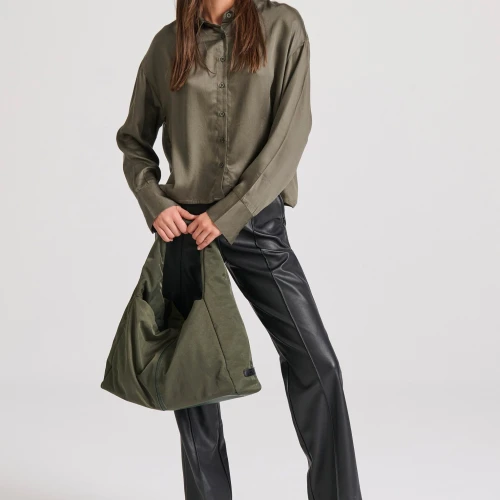 FUNKY BUDDHA Loose fit πουκάμισο από βισκόζη