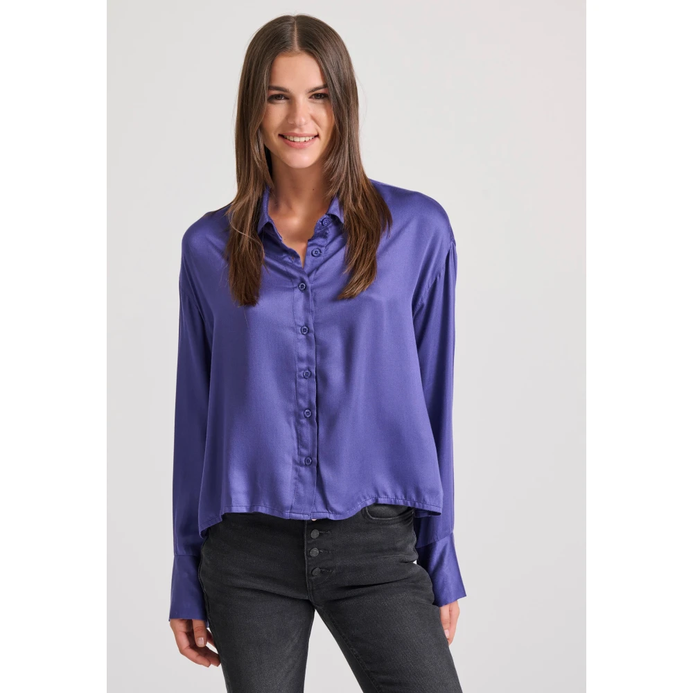 FUNKY BUDDHA Loose fit πουκάμισο από βισκόζη