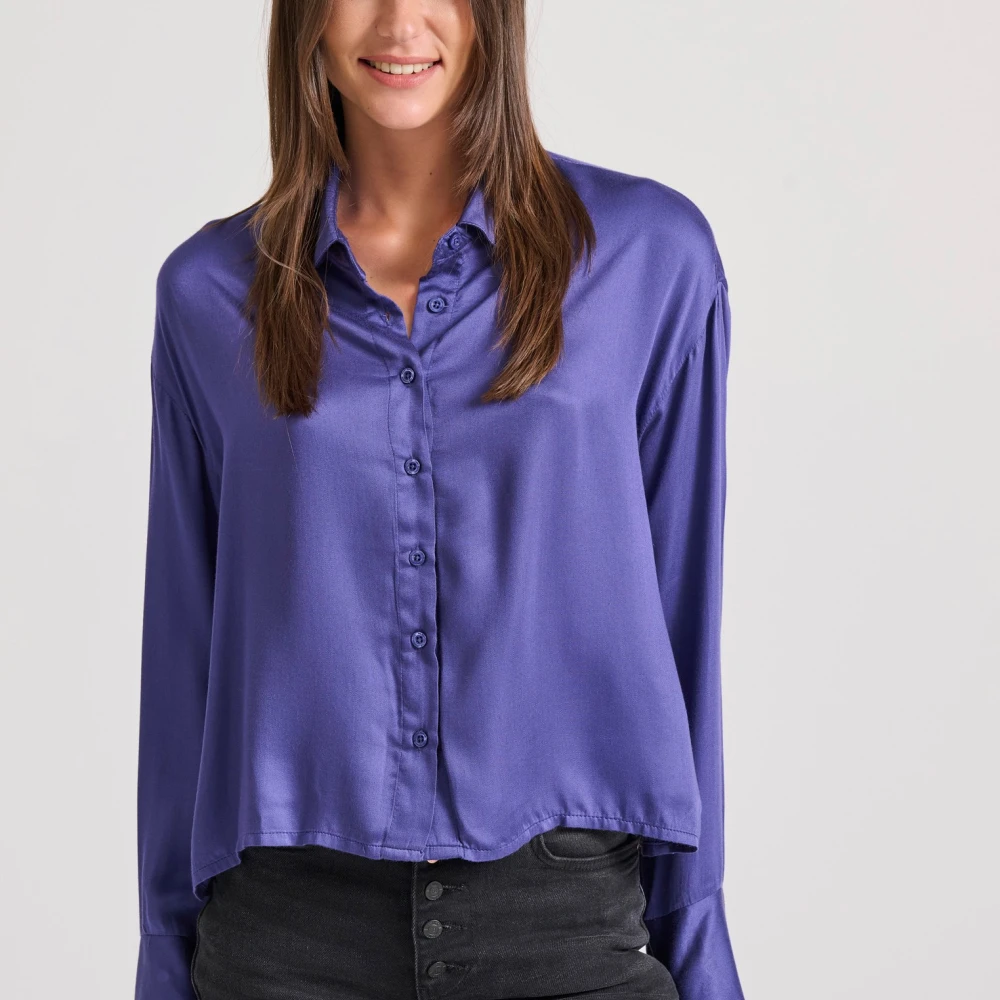 FUNKY BUDDHA Loose fit πουκάμισο από βισκόζη