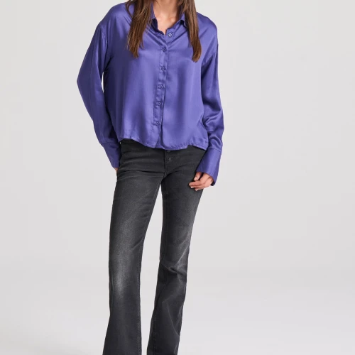 FUNKY BUDDHA Loose fit πουκάμισο από βισκόζη