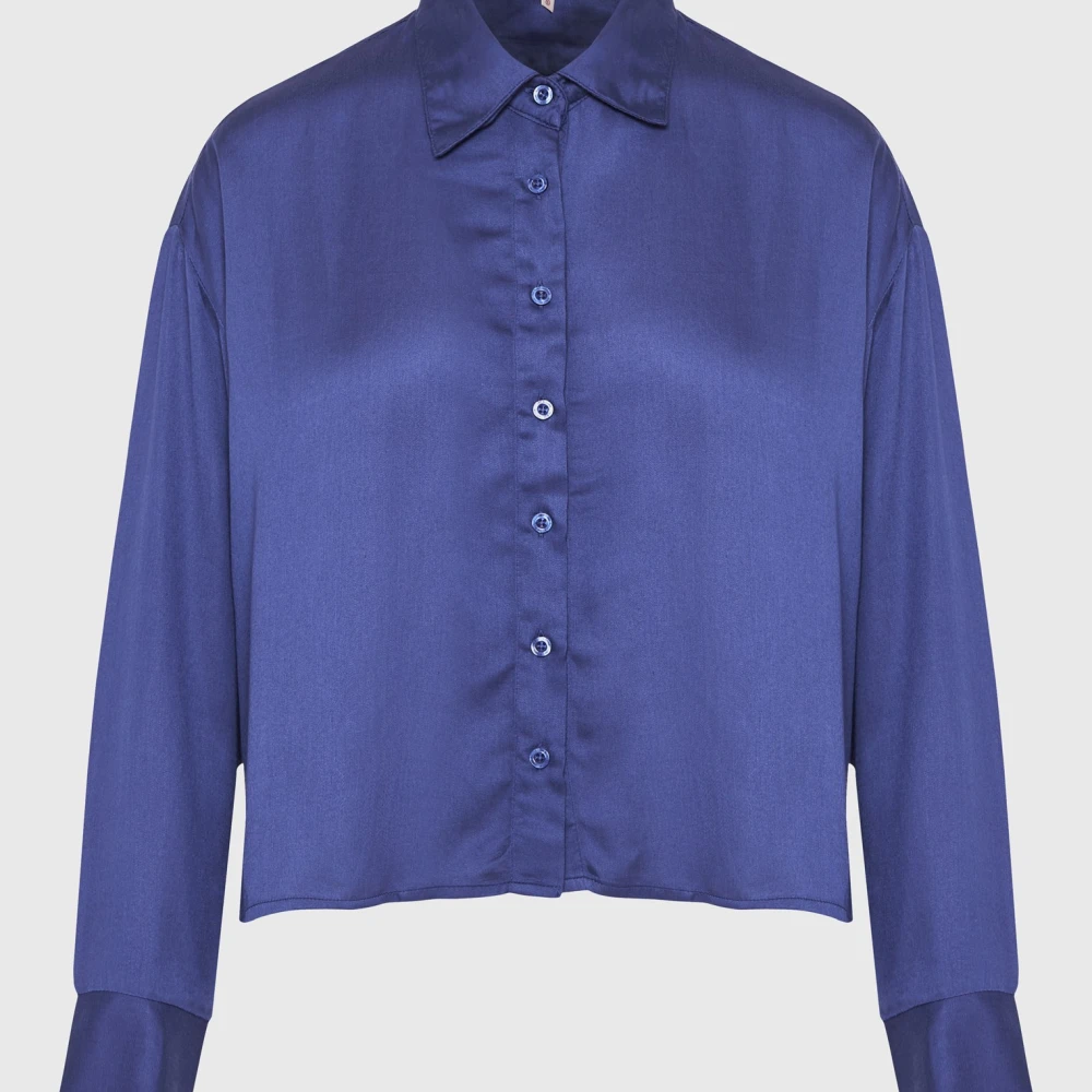 FUNKY BUDDHA Loose fit πουκάμισο από βισκόζη