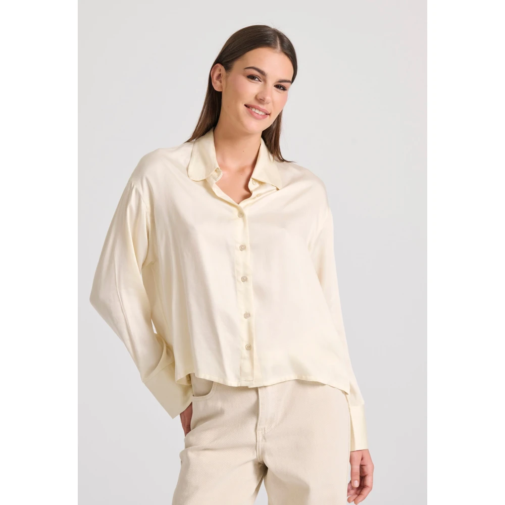 FUNKY BUDDHA Loose fit πουκάμισο από βισκόζη