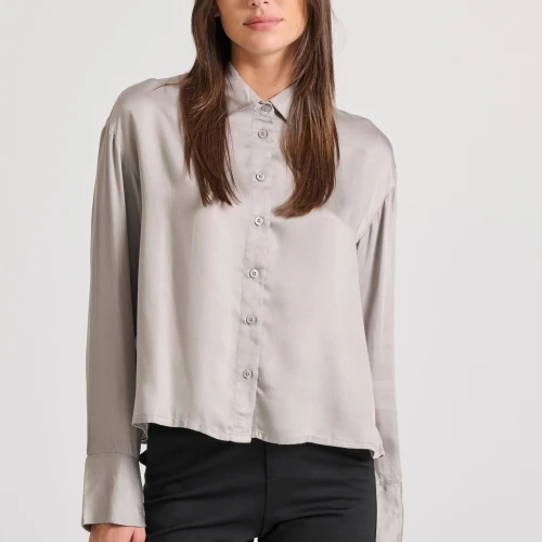 FUNKY BUDDHA Loose fit πουκάμισο από βισκόζη