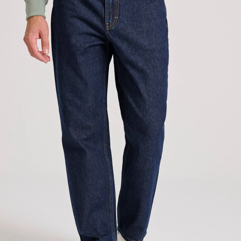 FUNKY BUDDHA Loose fit τζιν παντελόνι με destroyed effects