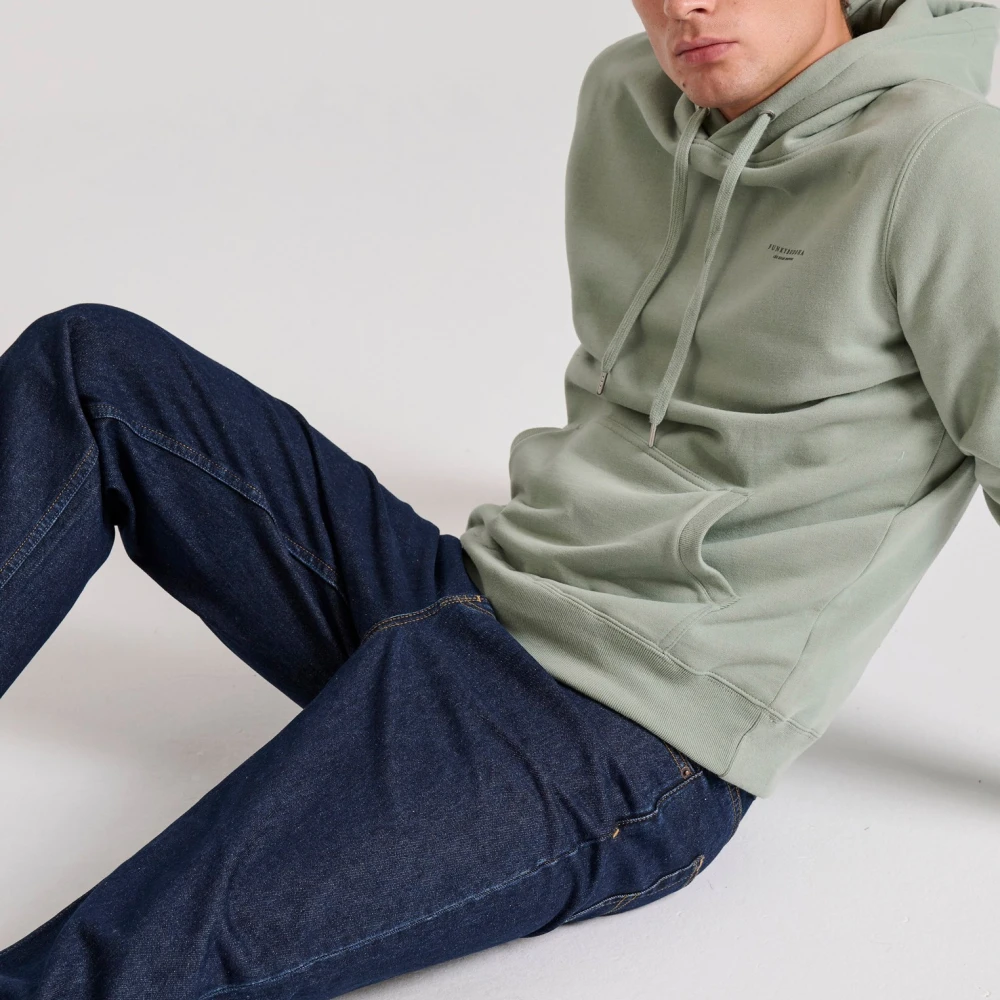 FUNKY BUDDHA Loose fit τζιν παντελόνι με destroyed effects