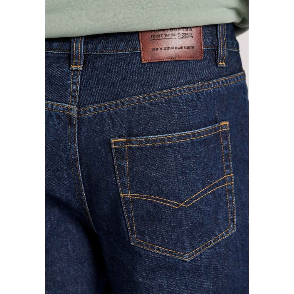 FUNKY BUDDHA Loose fit τζιν παντελόνι με destroyed effects