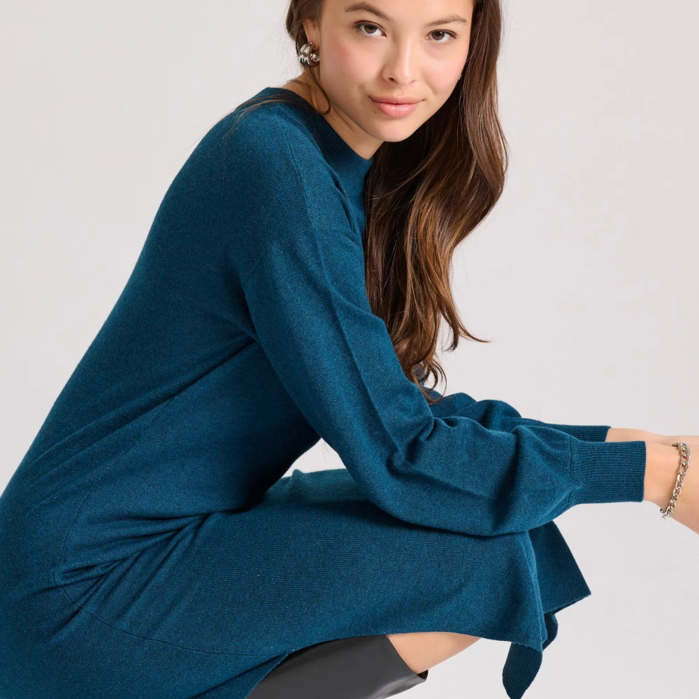 FUNKY BUDDHA Maxi πλεκτό φόρεμα από μαλλί και κασμίρ