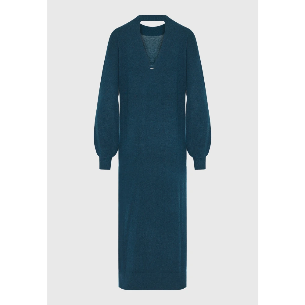 FUNKY BUDDHA Maxi πλεκτό φόρεμα από μαλλί και κασμίρ