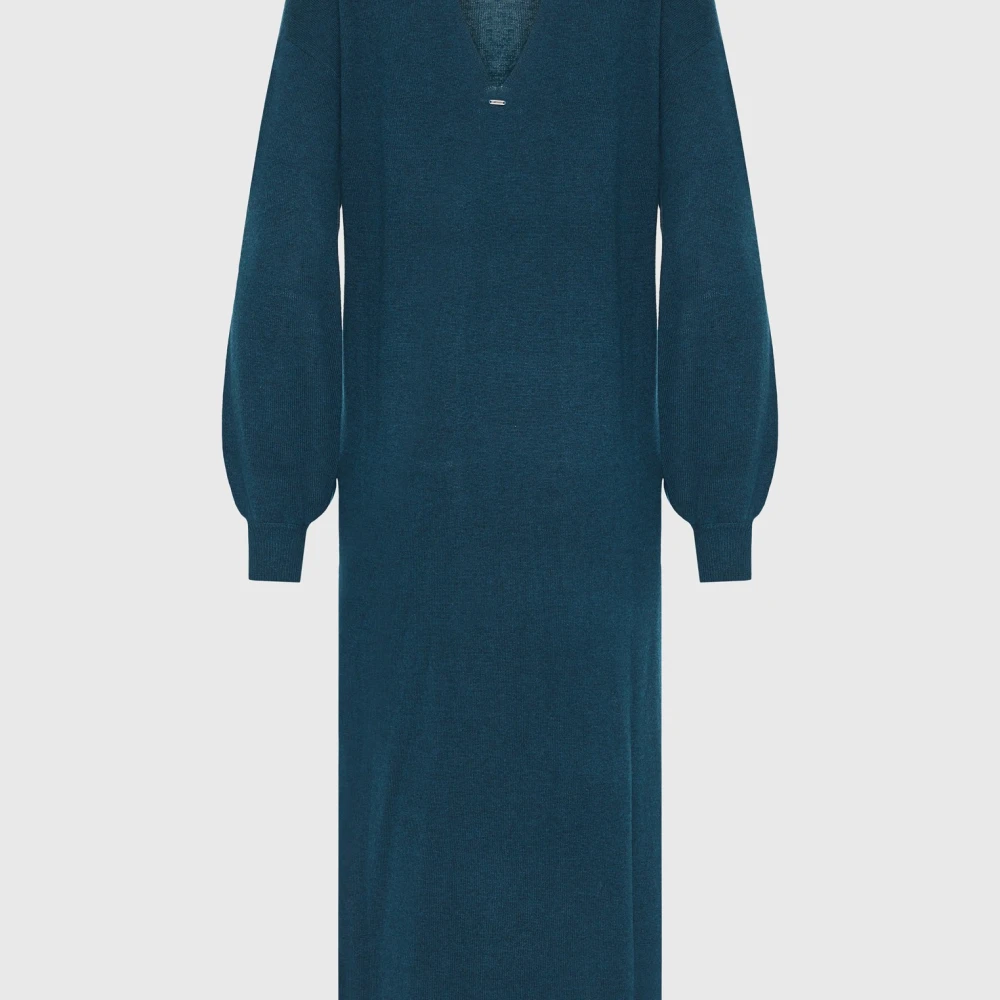 FUNKY BUDDHA Maxi πλεκτό φόρεμα από μαλλί και κασμίρ