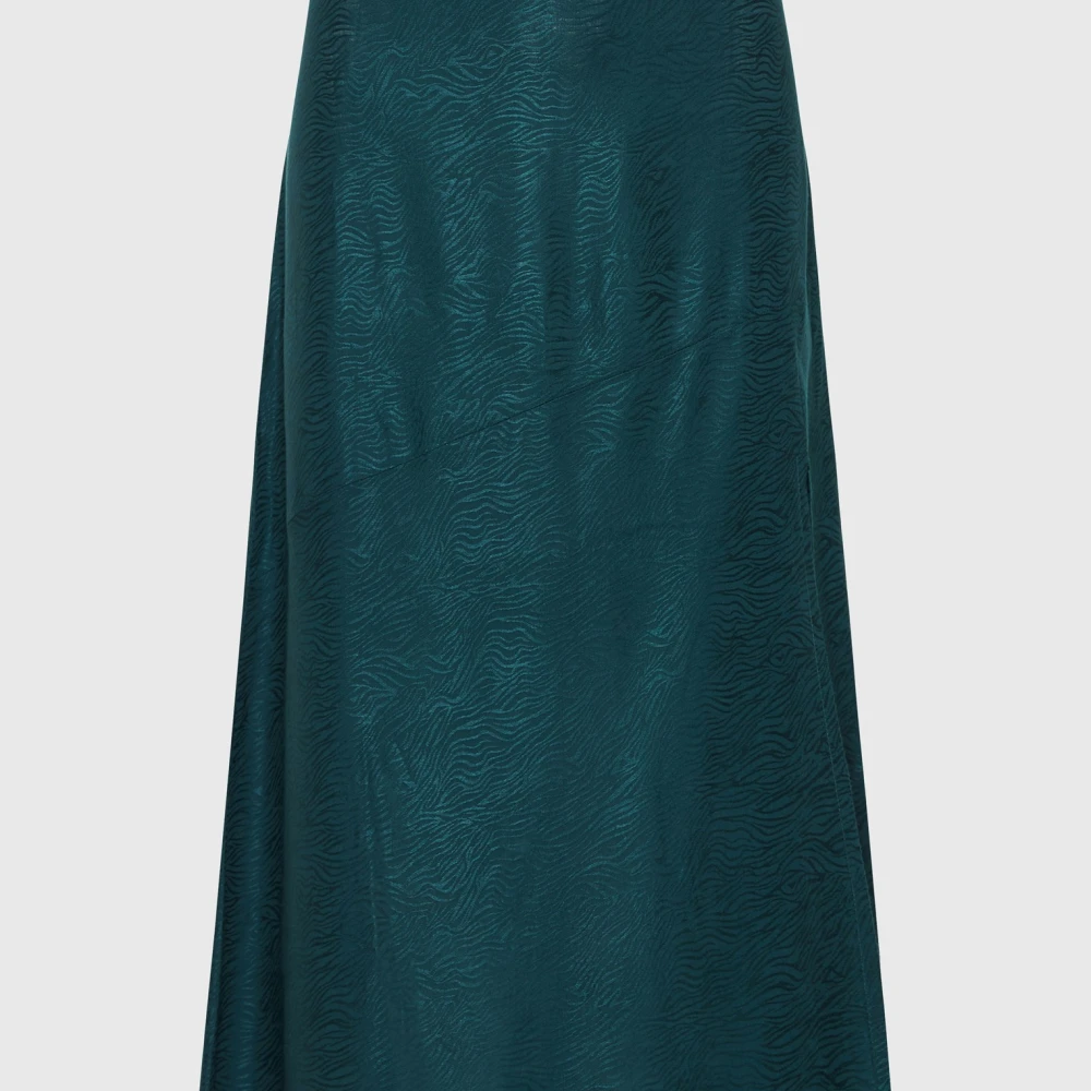 FUNKY BUDDHA Midi κρουαζέ φούστα σε ζακάρ ύφανση