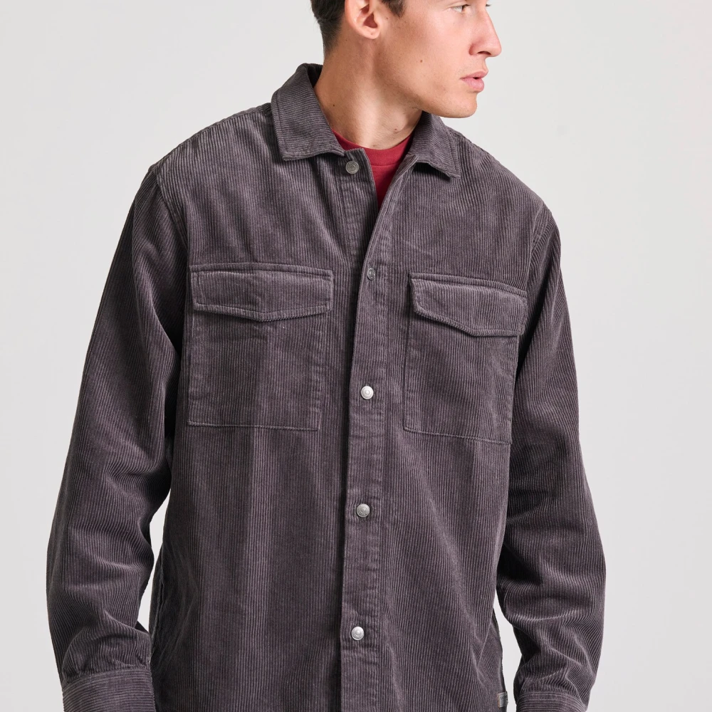 FUNKY BUDDHA Overshirt casual κοτλέ πουκάμισο