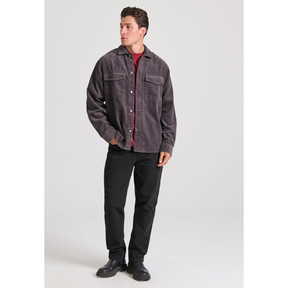 FUNKY BUDDHA Overshirt casual κοτλέ πουκάμισο