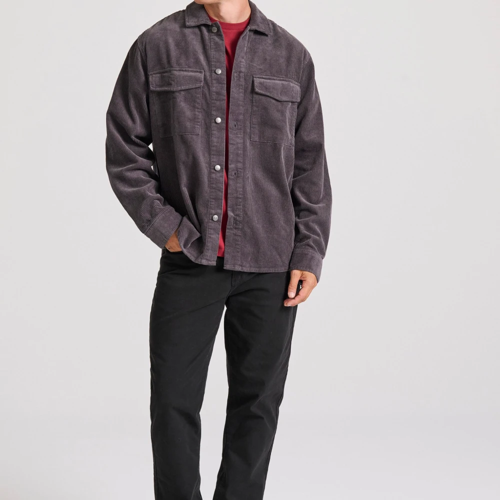 FUNKY BUDDHA Overshirt casual κοτλέ πουκάμισο