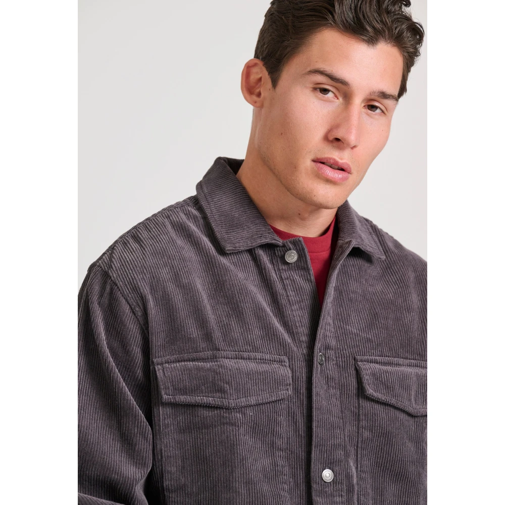 FUNKY BUDDHA Overshirt casual κοτλέ πουκάμισο