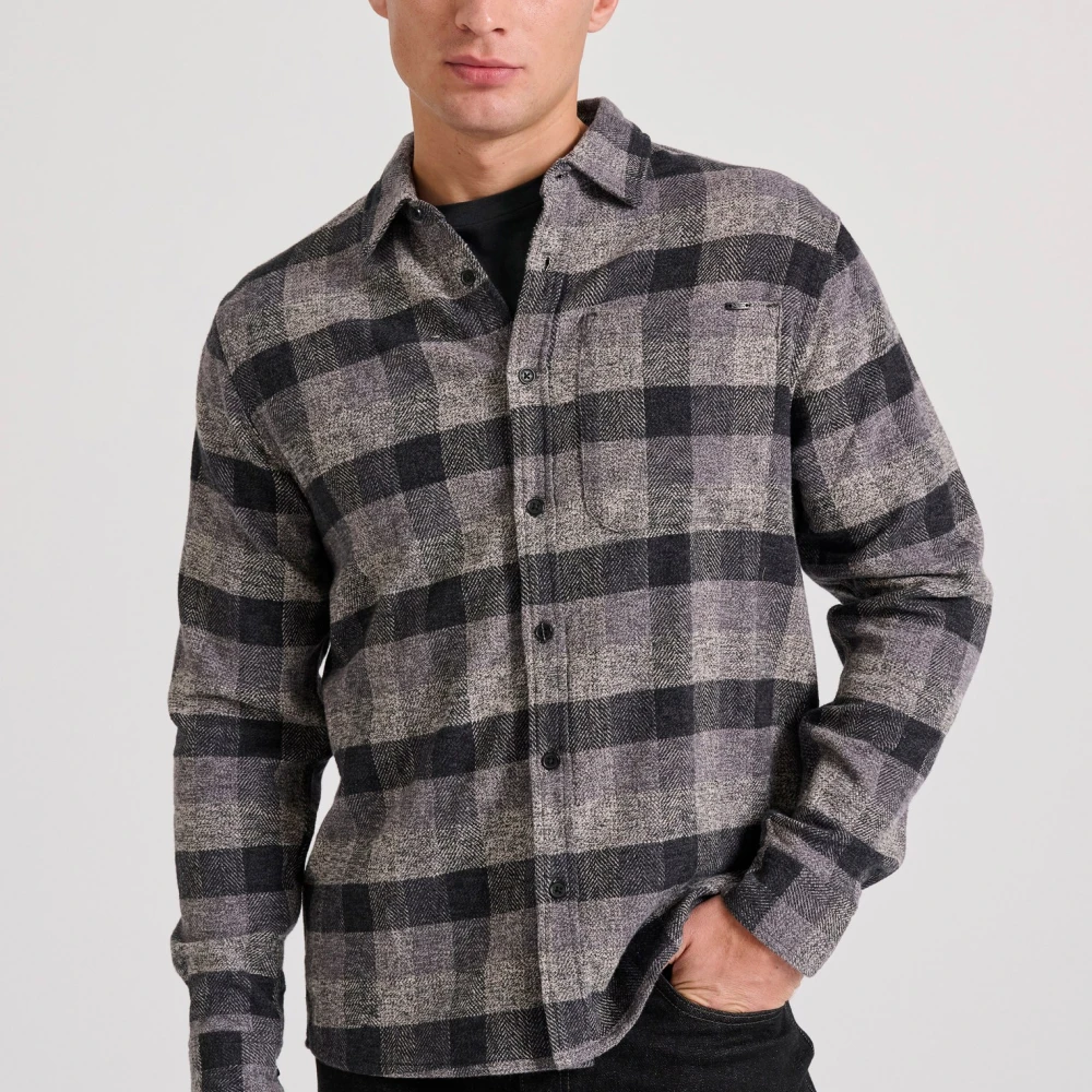 FUNKY BUDDHA Overshirt flannel καρό πουκάμισο
