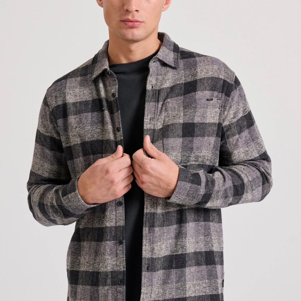 FUNKY BUDDHA Overshirt flannel καρό πουκάμισο