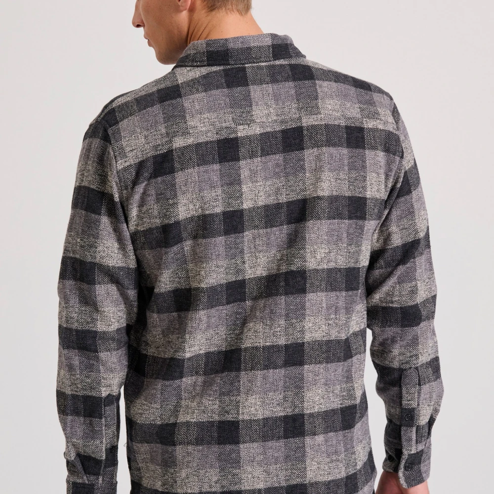 FUNKY BUDDHA Overshirt flannel καρό πουκάμισο