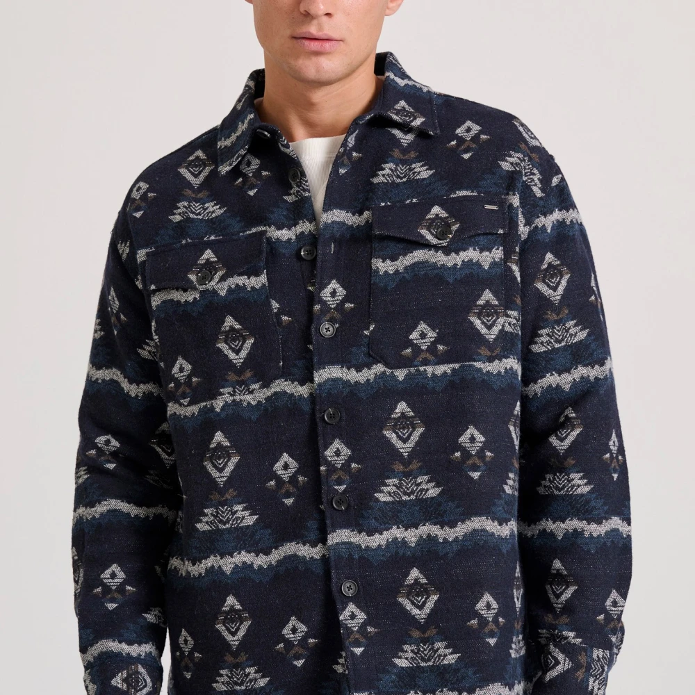 FUNKY BUDDHA Overshirt flannel πουκάμισο με pattern